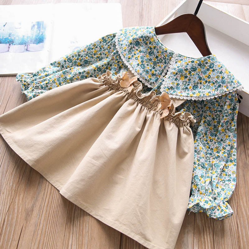 [363425] - Setelan Ootd Suspender Fashion Anak Perempuan - Motif Little Flower