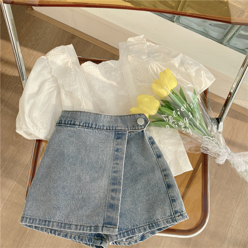 [363467] - Setelan Anak Fashion - Motif Plain Lace