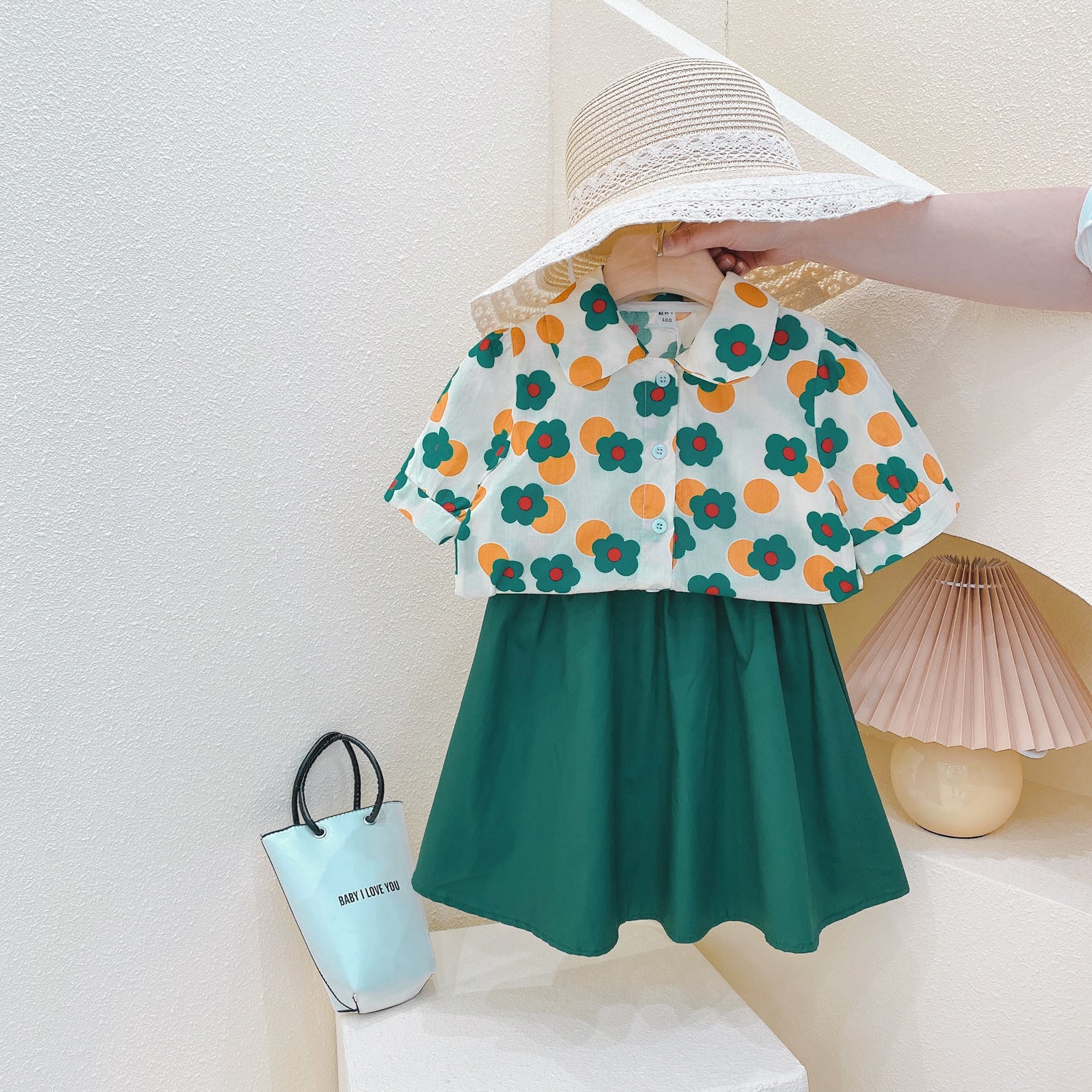 [363477] - Setelan Anak Fashion Trendy - Motif Round Flower