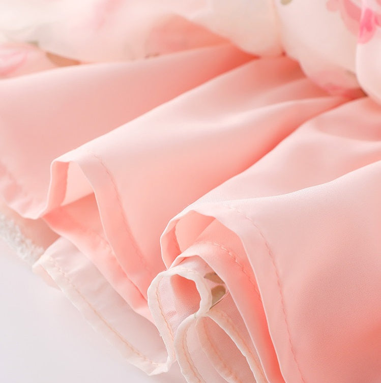 [363520] - Setelan Blouse Celana Panjang Kulot Anak Perempuan - Motif Blossom Plain