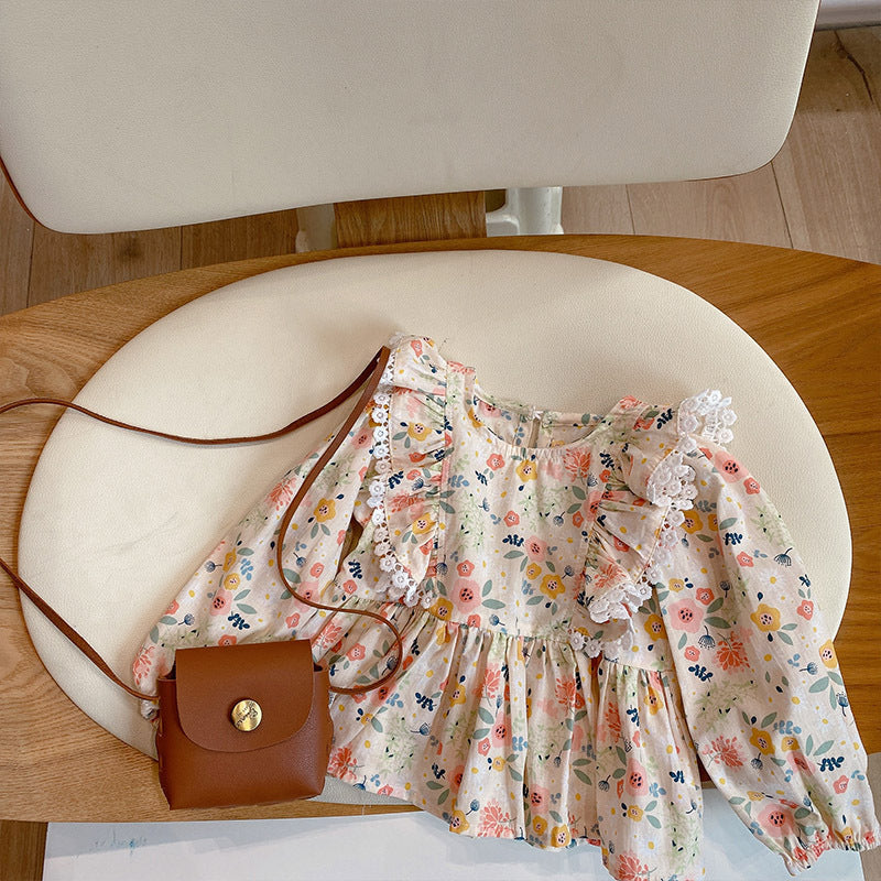 [363552] - Setelan Baju Fashion Blouse Bunga Celana Cutbray Anak Perempuan Cewek - Motif Pants Flowers