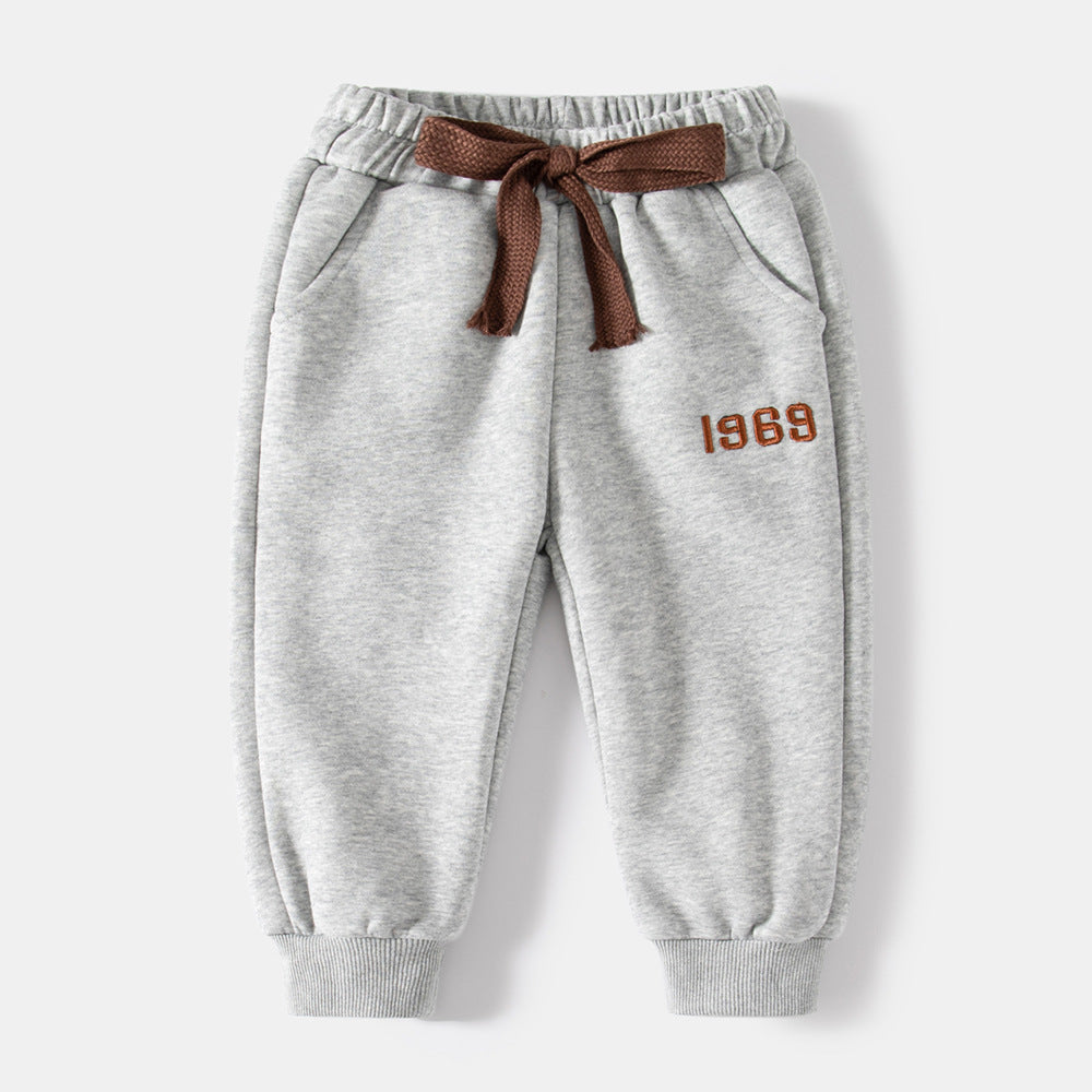 [366190] - Bawahan Celana Panjang Jogger Tali Import Anak Cowok - Motif Year Number