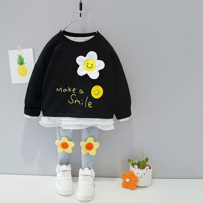 [367157] - Setelan Ootd Anak Trendy Import - Motif Make A Smile