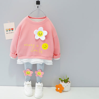 [367157] - Setelan Ootd Anak Trendy Import - Motif Make A Smile