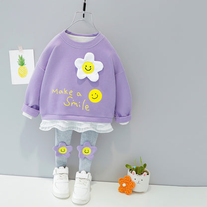 [367157] - Setelan Ootd Anak Trendy Import - Motif Make A Smile