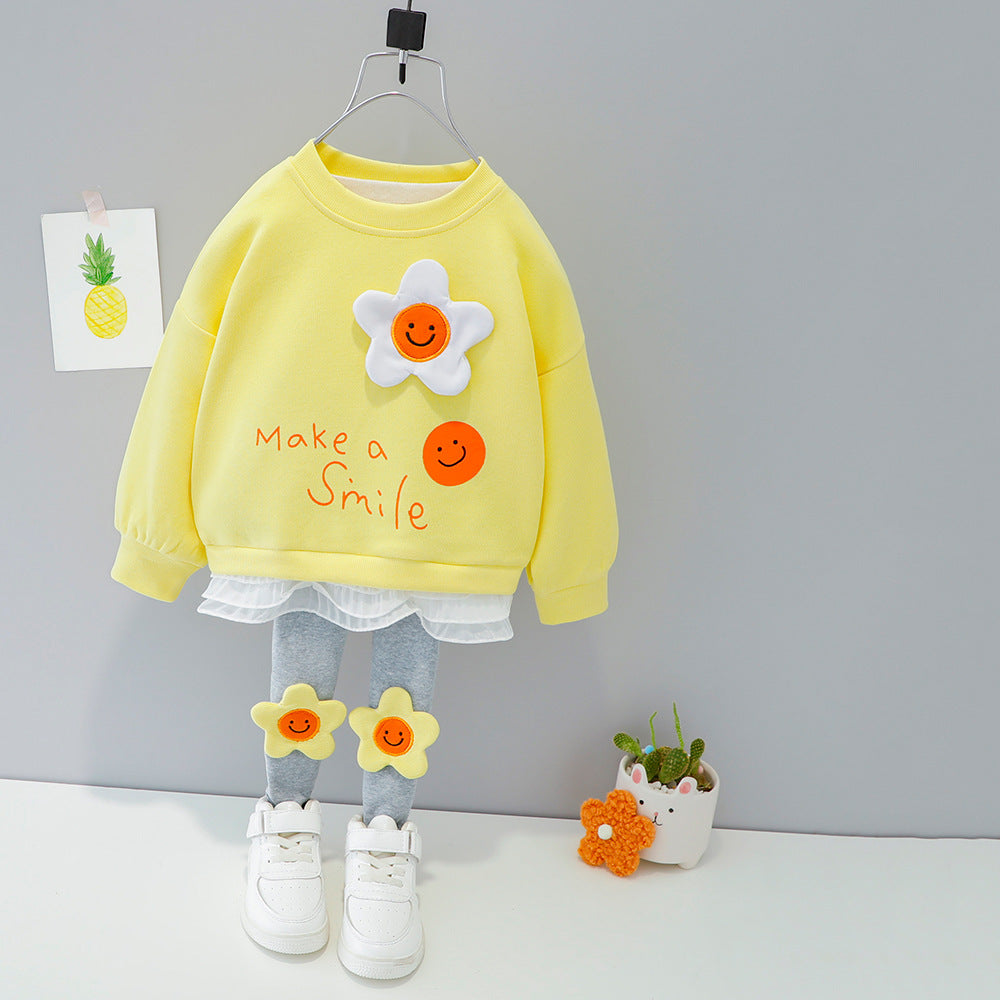 [367157] - Setelan Ootd Anak Trendy Import - Motif Make A Smile