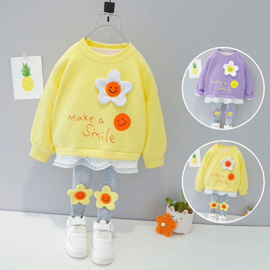 [367157] - Setelan Ootd Anak Trendy - Motif Make A Smile