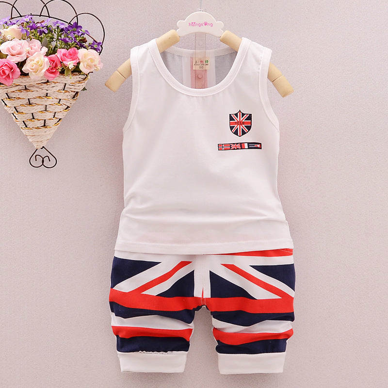 [368224] - Baju Setelan Kutung Anak - Motif Country Flag
