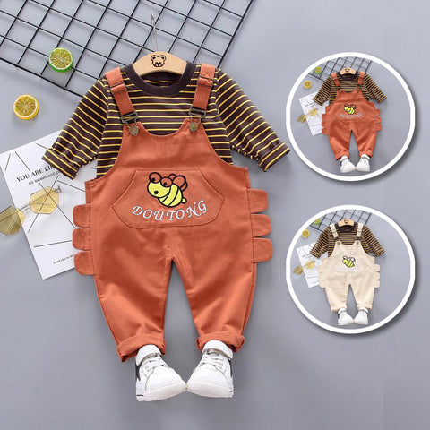 [368351] - Setelan Overall Fashion Anak - Motif Cute Bee