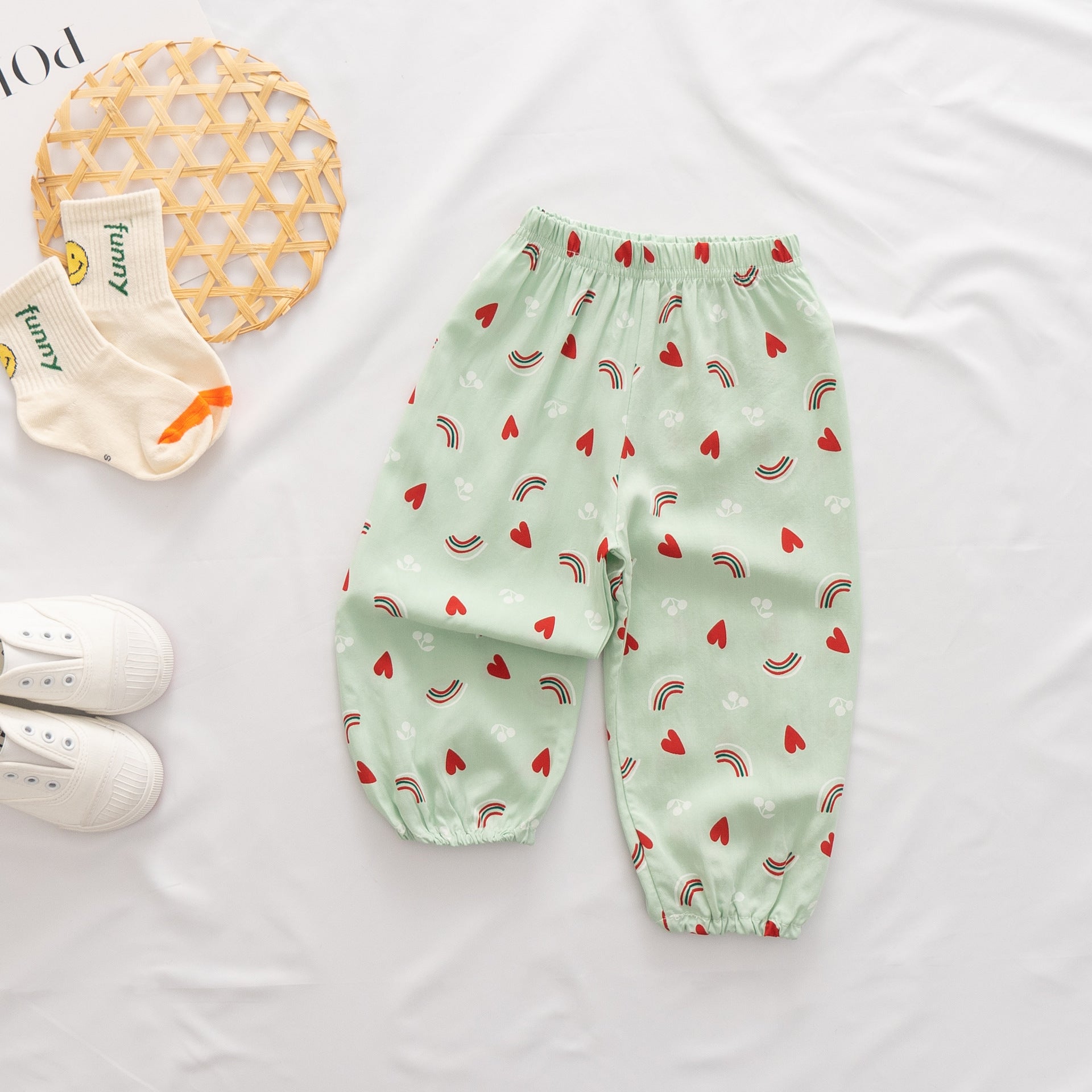 [368357] - Celana Harem Anak Perempuan - Motif Rainbow Love