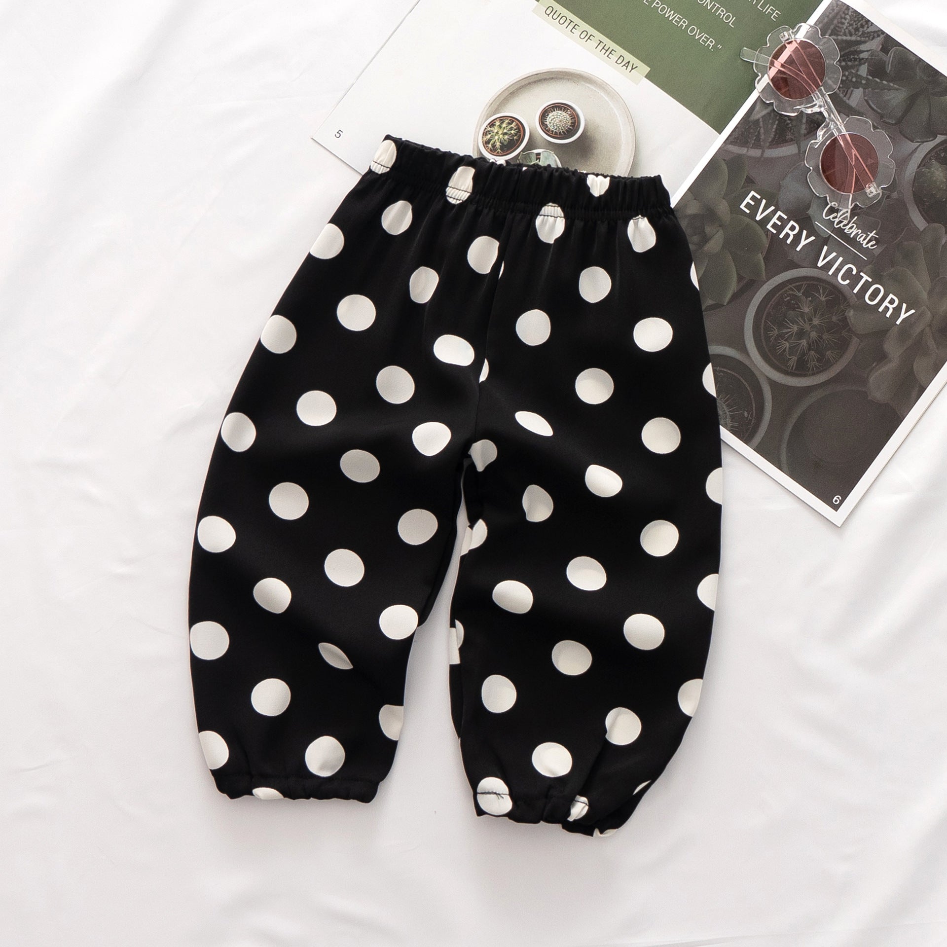 [368366] - Celana Harem Anak Perempuan - Motif Round Spots