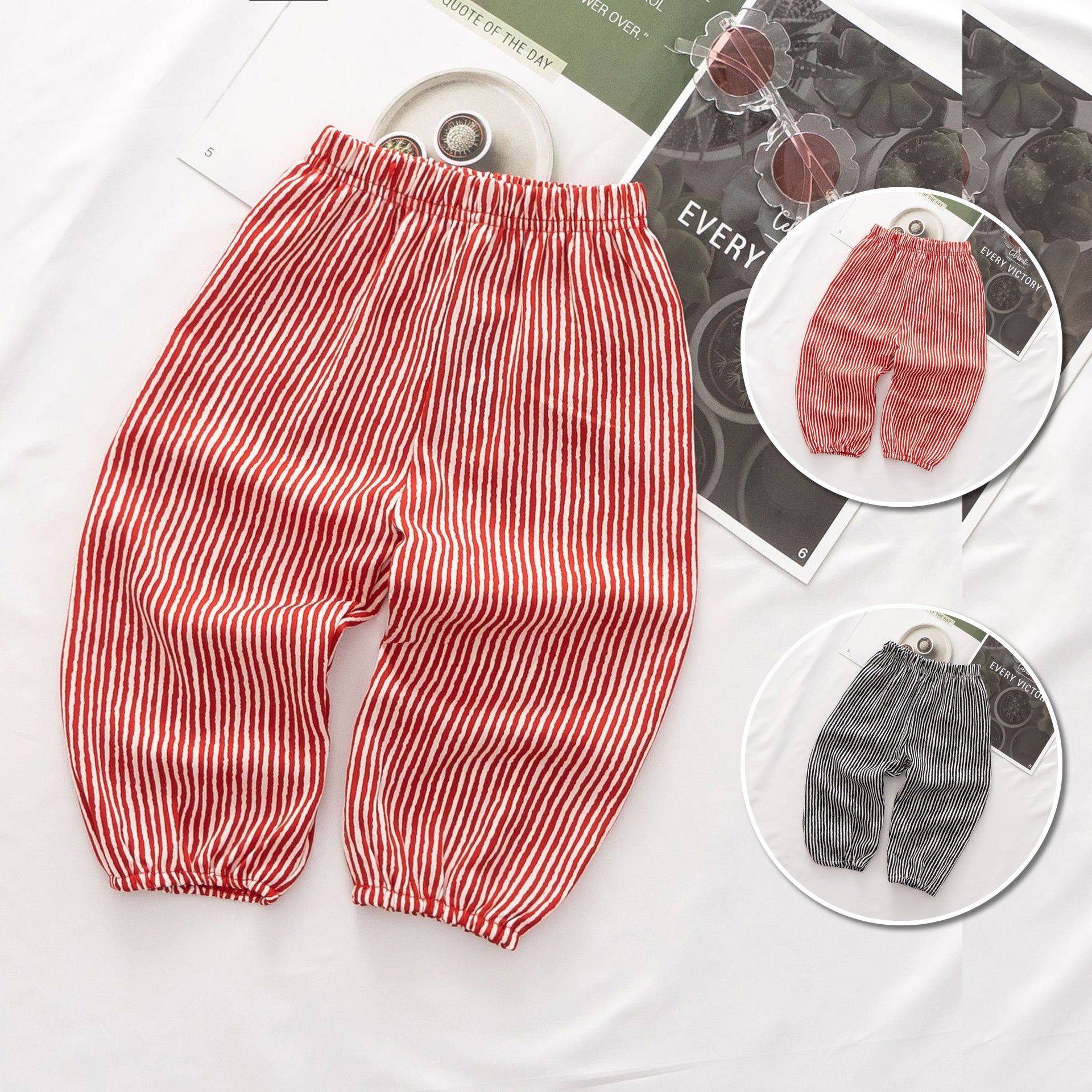 [368368] - Celana Harem Anak Perempuan - Motif Long Line