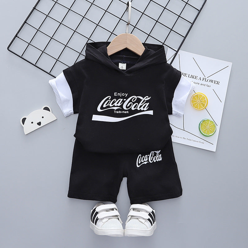 [368374] - Setelan Hoodie Fashion Anak - Motif Coca Cola