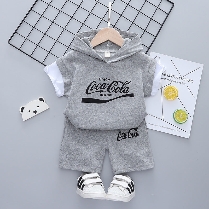 [368374] - Setelan Hoodie Fashion Anak - Motif Coca Cola