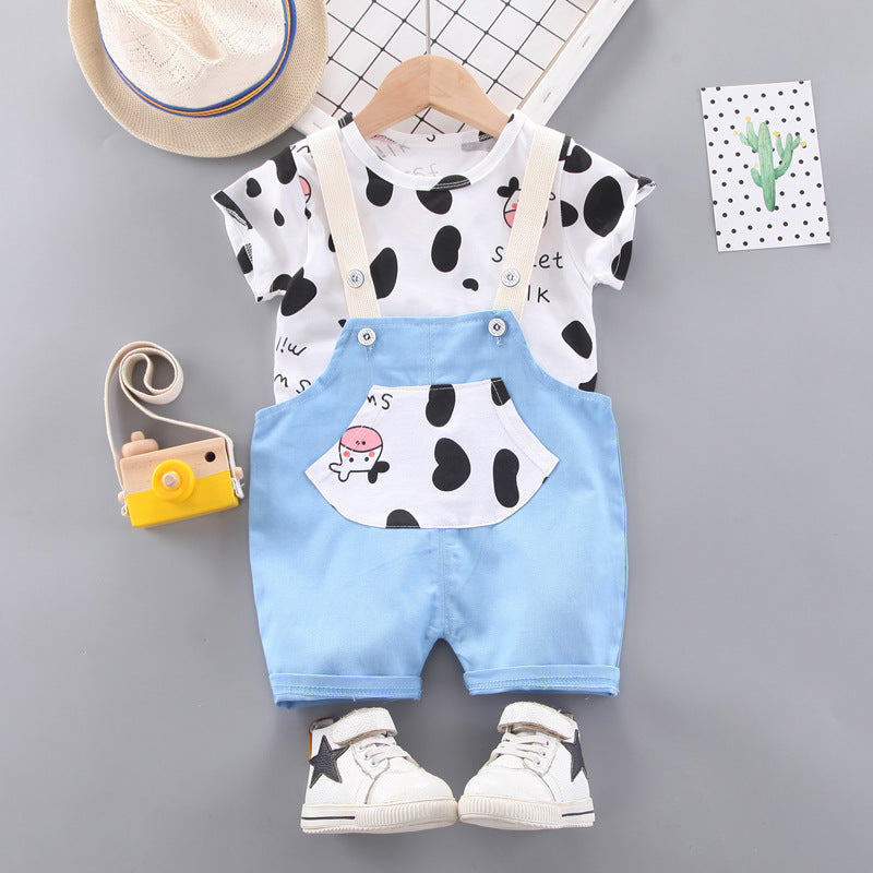 [368407] - Setelan Overall Fashion Anak - Motif Beef Striped