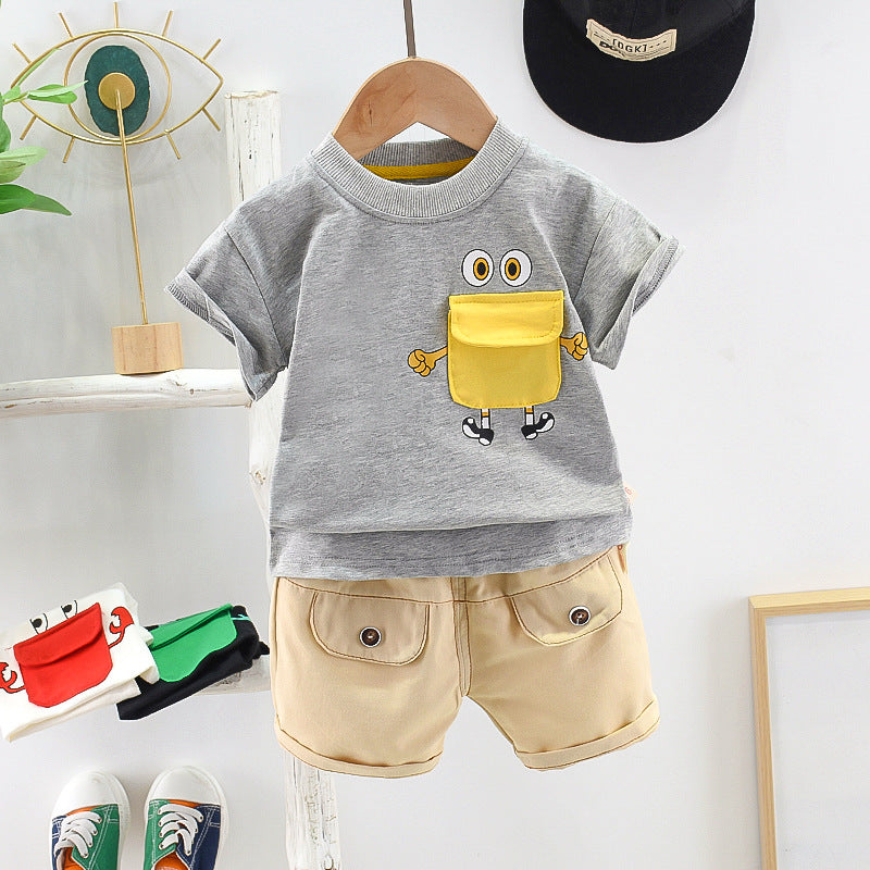 [368420] - Setelan Kaos Fashion Anak - Motif Cute Pouch