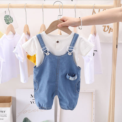 [368421] - Setelan Overall Fashion Anak - Motif Side Pockets