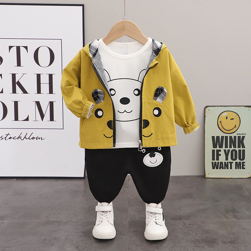 [368487] - 3D Setelan Jaket 3 In 1 Anak Fashionable - Motif Adult Bear