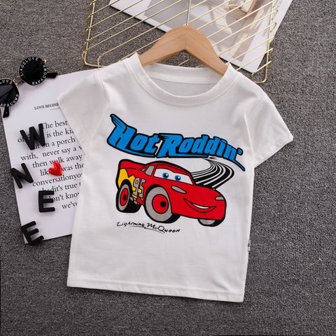 [368515] - Atasan Kaos Style Santai Anak - Motif Hot Roddin