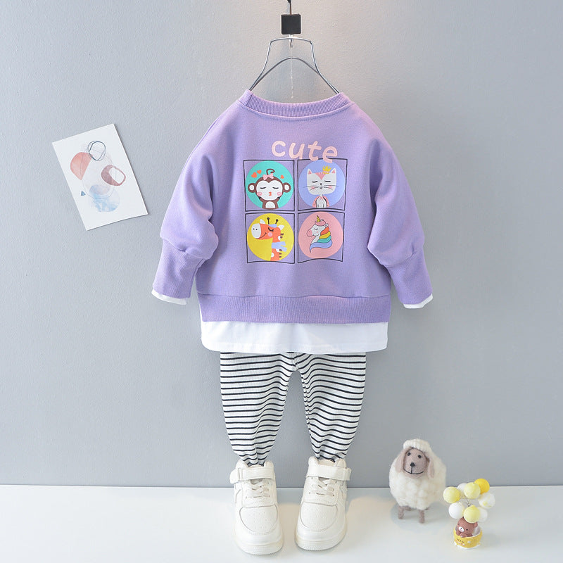 [368557] - Setelan Sweater Anak Fashionable - Motif Happy Unicorn
