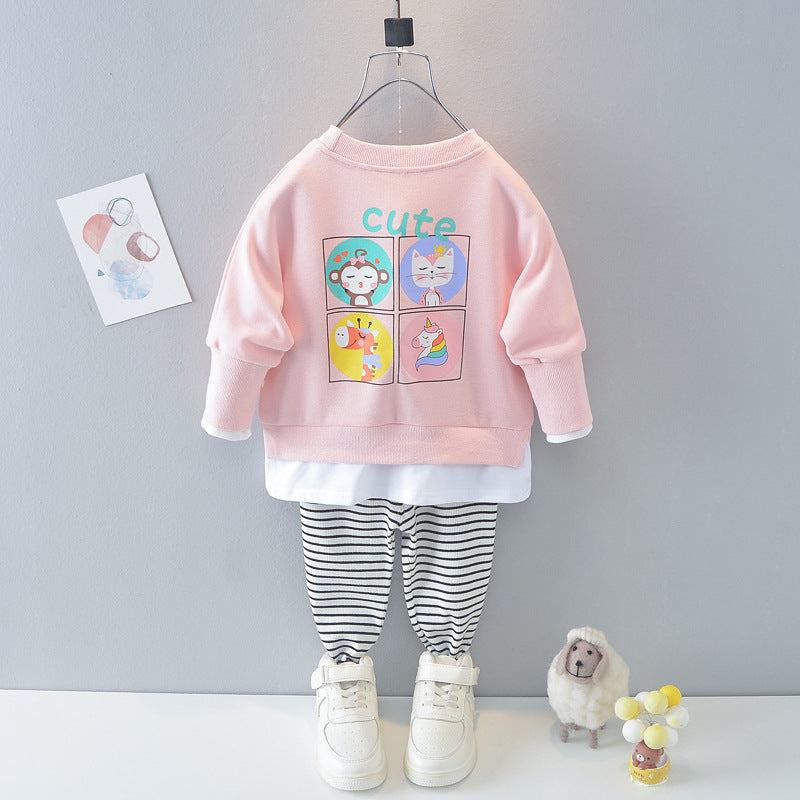 [368557] - Setelan Sweater Anak Fashionable - Motif Happy Unicorn