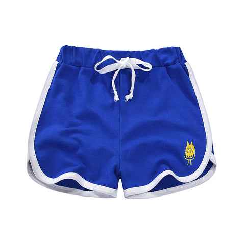 [370126-BLUE] - Celana Santai Anak / Celana Pendek Anak - Motif Little Monster