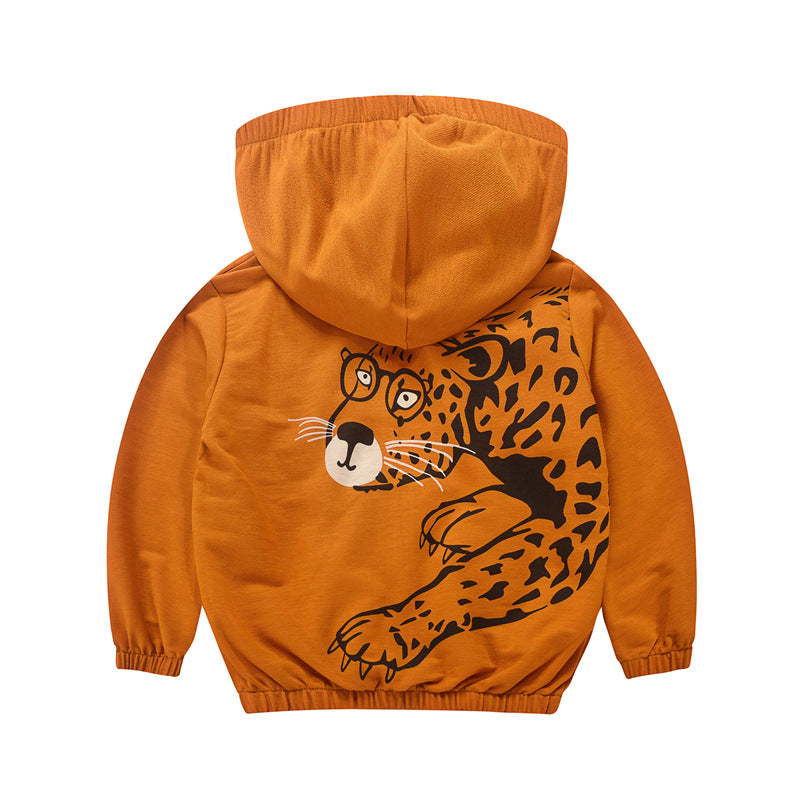 [370136] - Jaket Hoodie Anak / Jaket Atasan Anak - Motif Tiger Claw