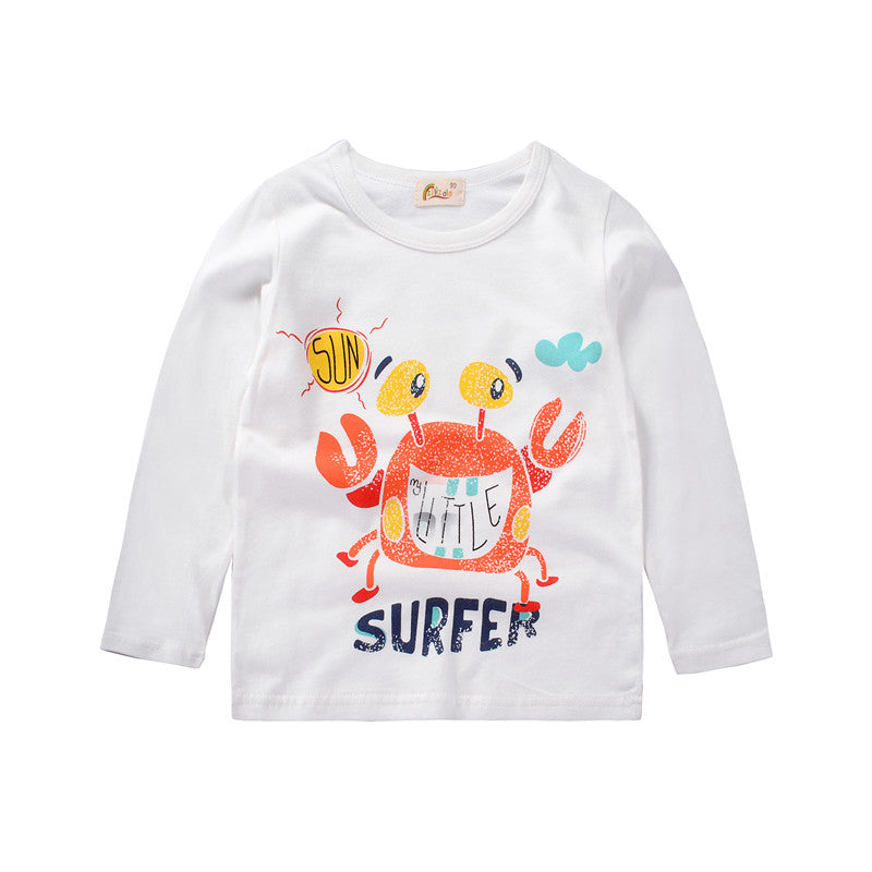 [370159] - Kaos Anak Trendi / Baju Atasan Anak Import - Motif Sun Surfer