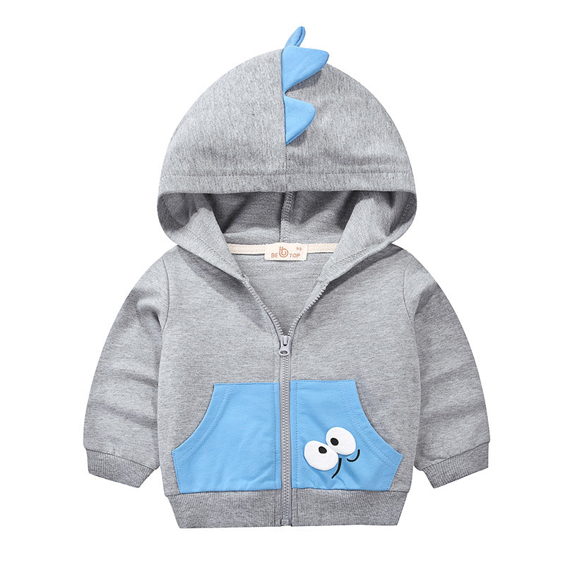 [370198-GRAY] - Atasan 3D Jaket Hoodie Anak - Motif Eye Bags
