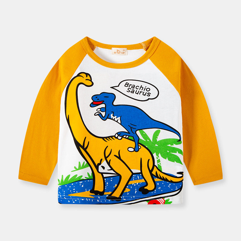 [370200-BRACIOSAURUS] - Atasan Kaos Trendi Anak Import - Motif Braciosaurus Animal