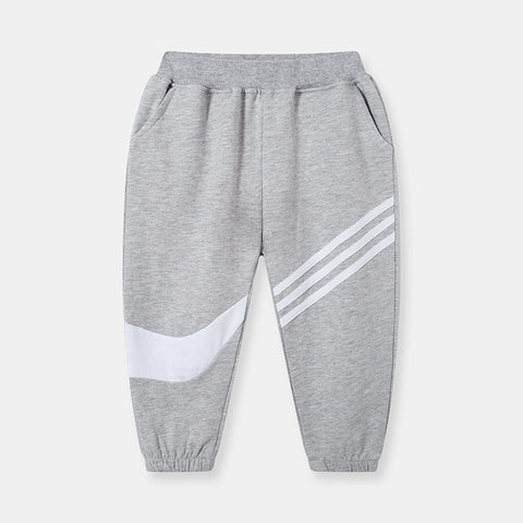 [370203-LIGHT GRAY] - Celana Jogger / Celana Sport Anak - Motif Three Sports Lines