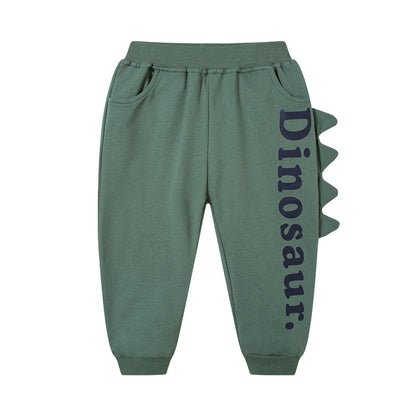 [370206] - Bawahan Jogger / Celana Santai Anak Import - Motif Dinosaur 3D