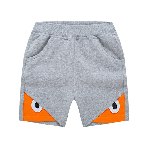 [370208-GRAY] - Celana Santai Anak - Motif Ferocious Eyes