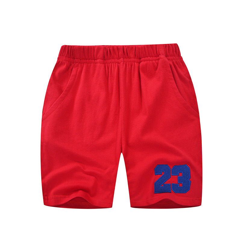 [370210-RED] - Celana Santai Anak Import - Motif 23 Plain