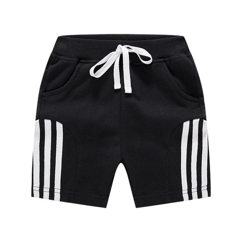[370214-BLACK] - Celana Santai Anak - Motif Plain Lines