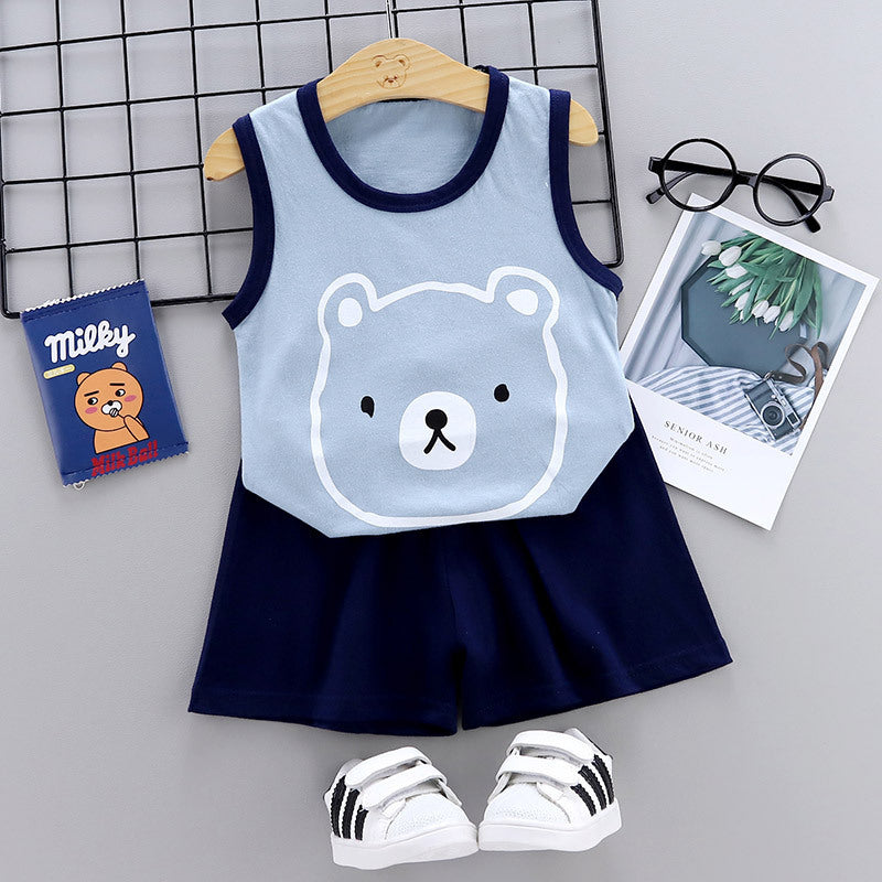 [371139] - Setelan Kutung Anak / Baju Setelan Anak - Motif Face Bear