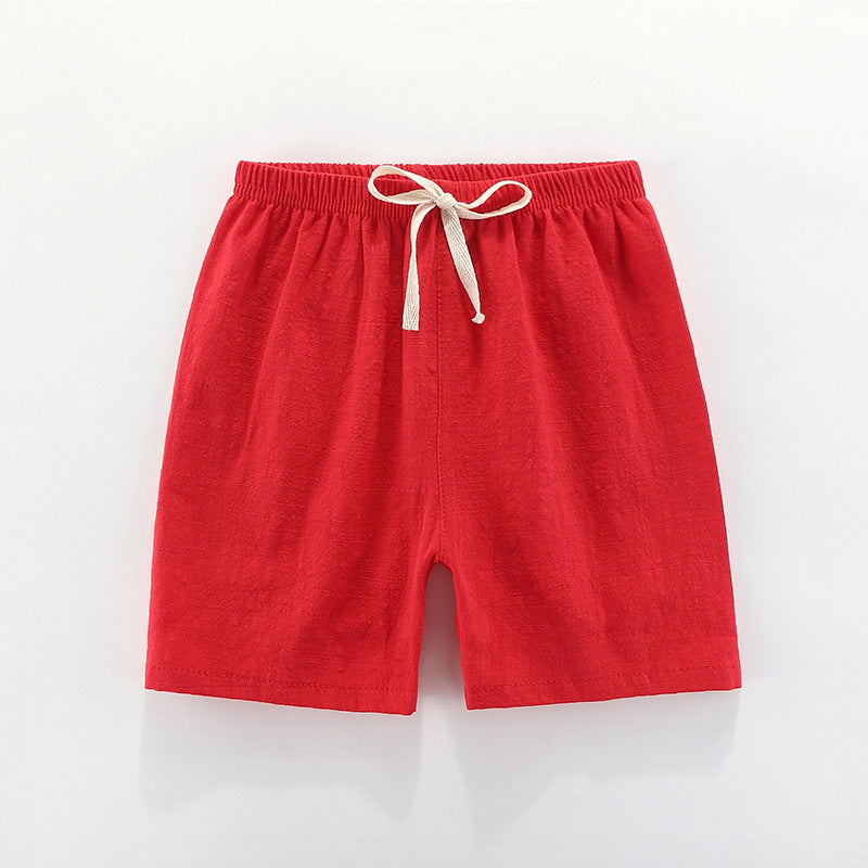 [371174-RED] - Celana Santai Anak / Celana Training Anak - Motif Plain Color