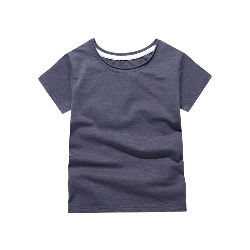 [371190-DARK GRAY] - Baju Atasan Anak / Kaos Summer Anak - Motif Color Fiber