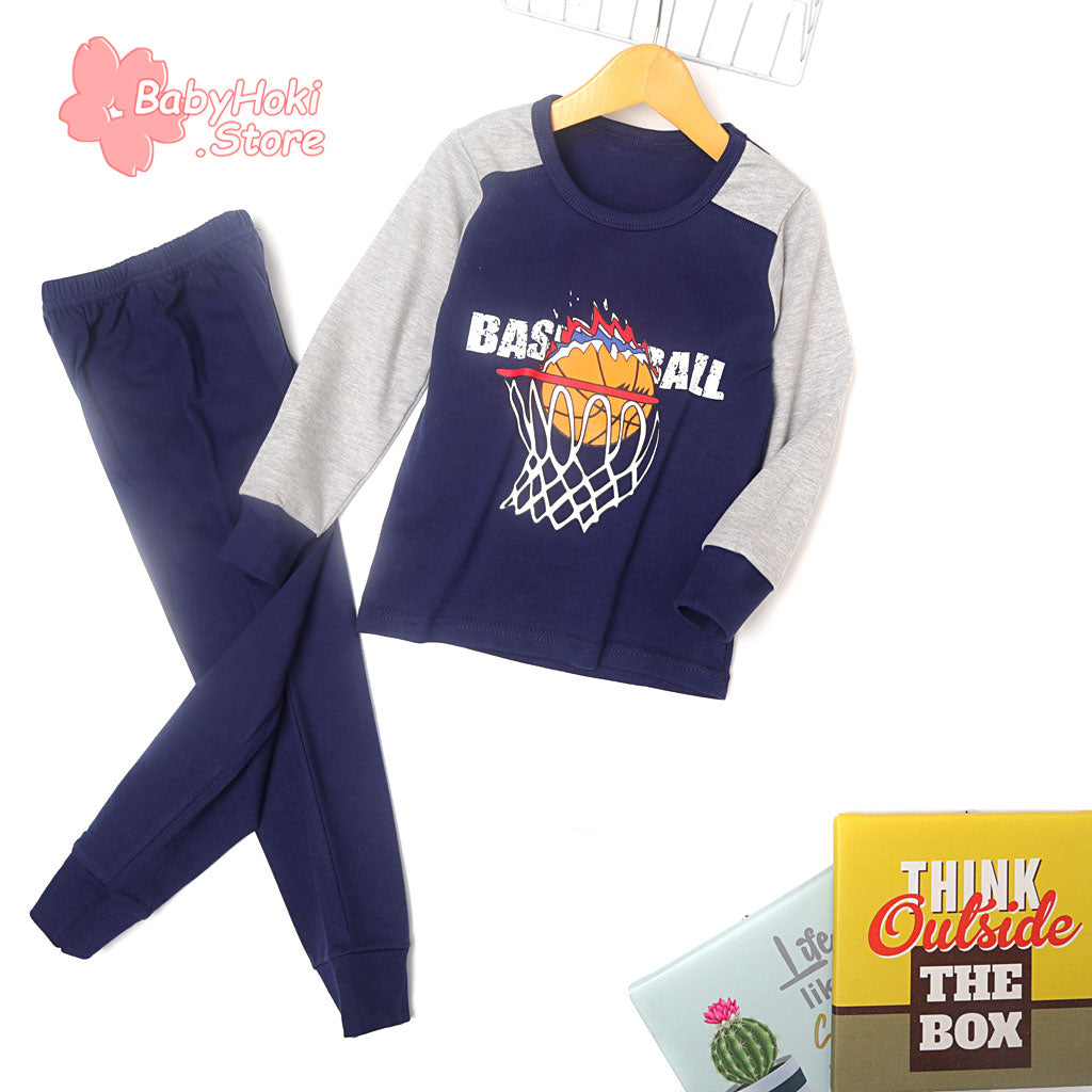 [371276] - Piyama Anak / Baju Tidur Anak - Motif Basketball Hoop