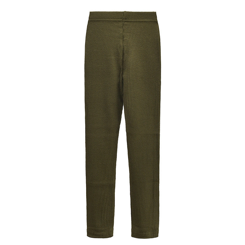 [371292-GREEN ARMY] - Celana Santai Anak / Celana Legging Anak Import - Motif Solid Color