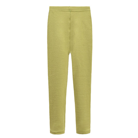 [371293-YELLOW GREEN] - Celana Santai Anak / Celana Legging Anak - Motif Solid Color