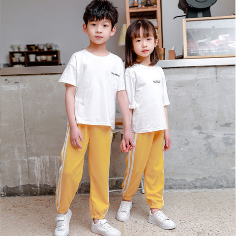 [371294-YELLOW] - Celana Training Jogger Anak - Motif Two Lines