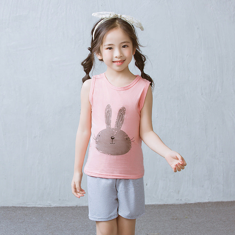 [371305] - Baju Setelan Anak / Setelan Kutung Anak - Motif Cute Animal Head