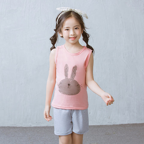 [371305] - Baju Setelan Anak / Setelan Kutung Anak - Motif Cute Animal Head