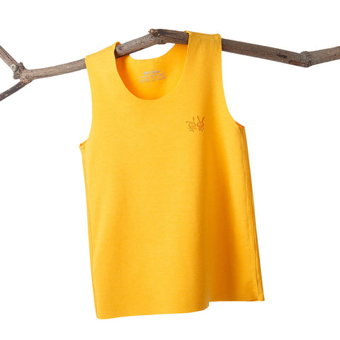 [371315-YELLOW] - Atasan Kaos Kutung Anak - Motif Plain Color