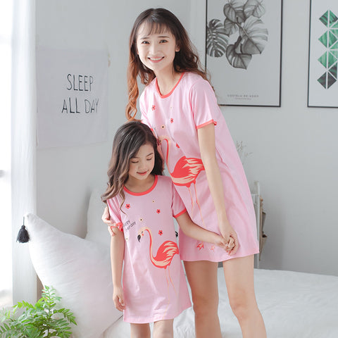 [371328] - Dress / Daster Couple Ibu Anak - Motif Stork Bird