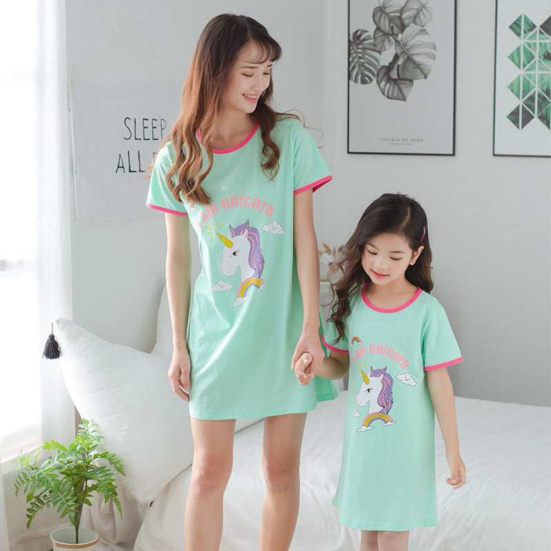 [371329] - Dress / Daster Couple Ibu Anak - Motif I'am Unicorn