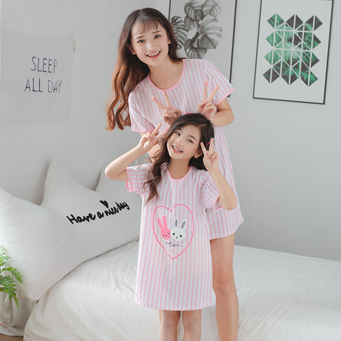 [371331] - Dress / Daster Couple Ibu Anak - Motif Rabbit Twins