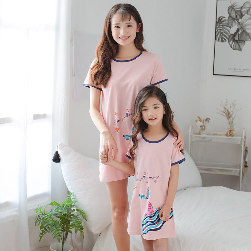 [371333] - Dress / Daster Couple Ibu Anak - Motif Mermaid