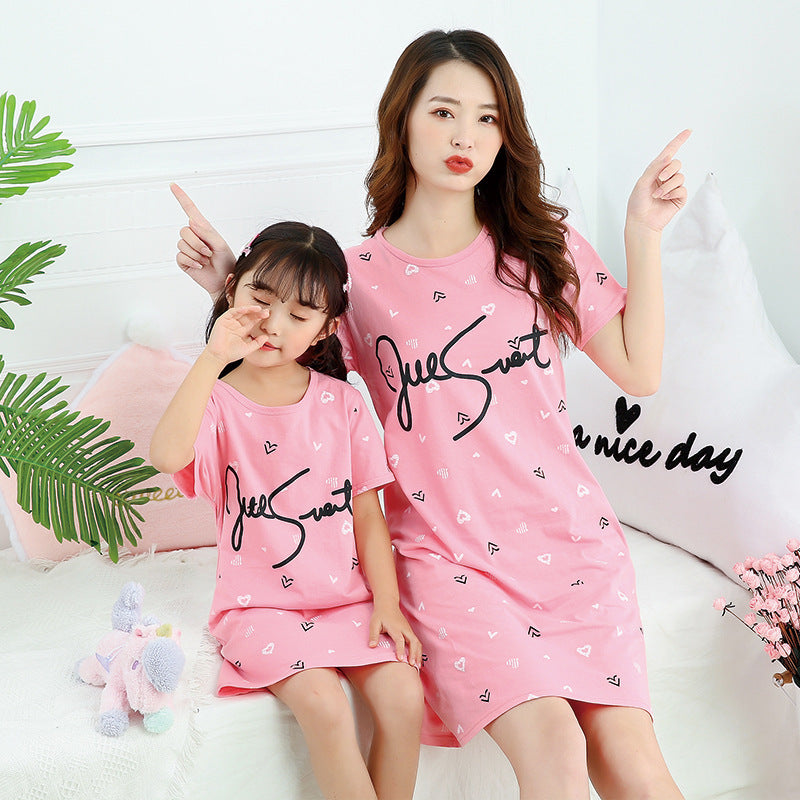 [371335] - Dress / Daster Couple Ibu Anak - Motif Love Juesuet